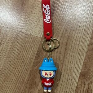 Coca Cola Labubu Character Keychain
